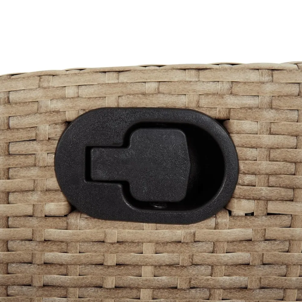 Maison Exclusive - Chaise inclinable de jardin et repose-pied beige résine tressée Online