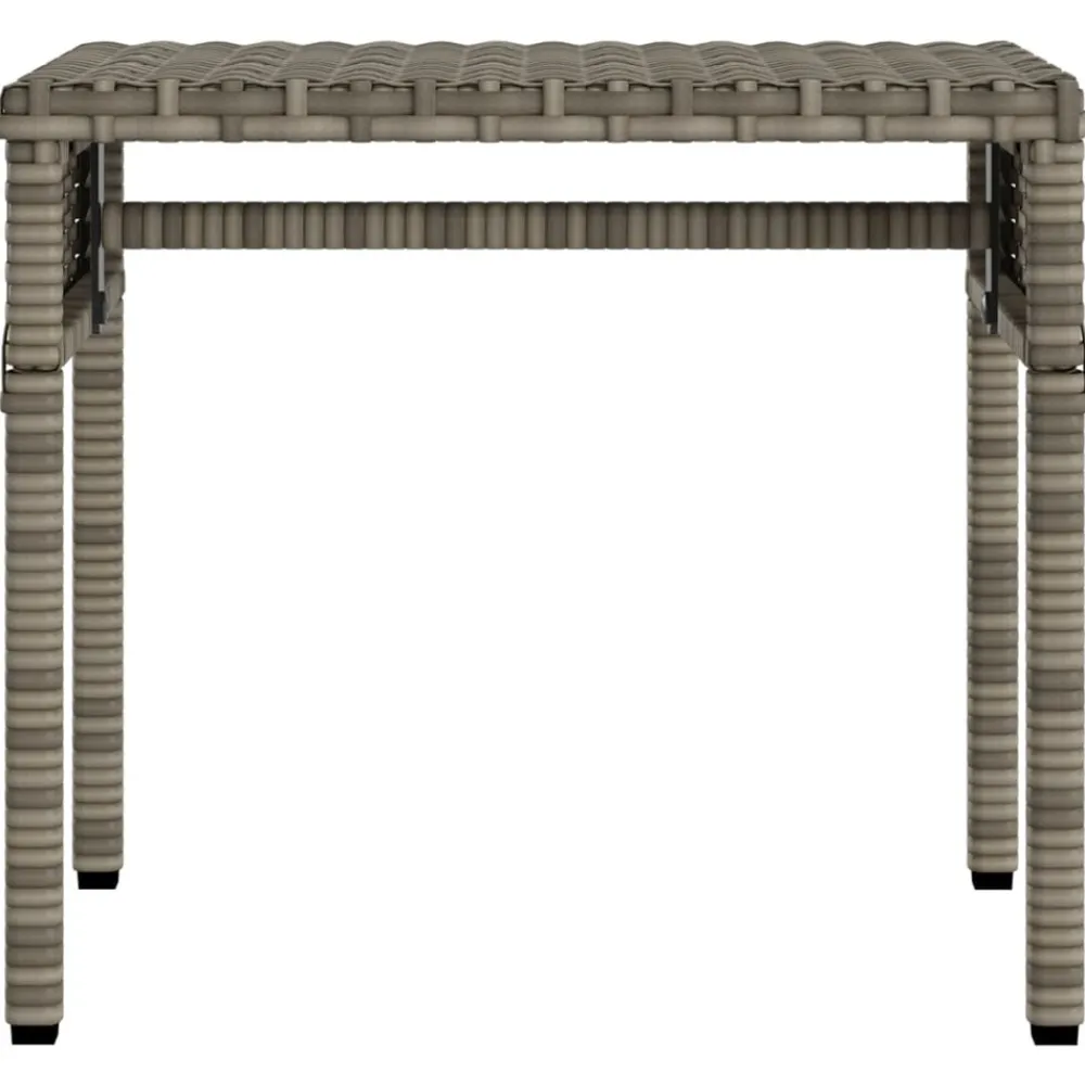 Maison Exclusive Bains De Soleil, Transats Et Hamacs | - Chaise longue avec auvent et table gris résine tressée