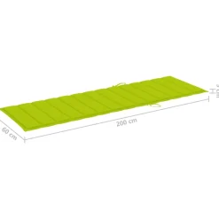 Maison Exclusive - Chaise longue de jardin 2 places avec coussins acacia solide