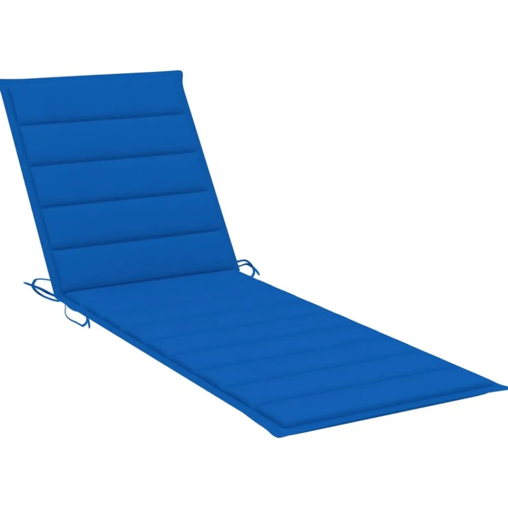 Maison Exclusive - Chaise longue de jardin avec coussin bois d'acacia solide Sale
