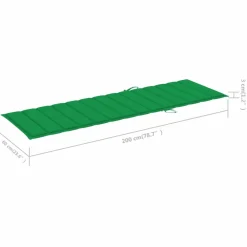 Maison Exclusive - Chaise longue de jardin 2 places avec coussins acacia solide Hot