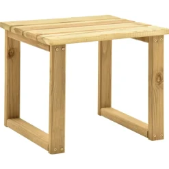 Maison Exclusive Bains De Soleil, Transats Et Hamacs | - Chaise longue de jardin avec table et coussin pin imprégné