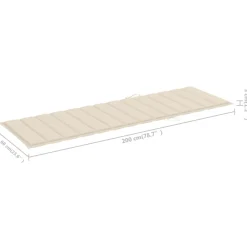 Maison Exclusive - Chaise longue de jardin 2 places avec coussins acacia solide Online