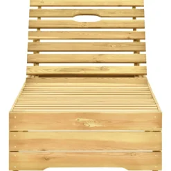 Maison Exclusive - Chaise longue avec coussin gris bois de pin imprégné
