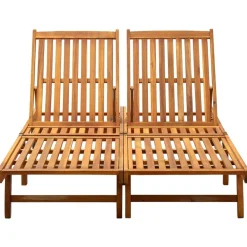 Maison Exclusive - Chaise longue 2 places bois d'acacia massif New
