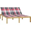 Maison Exclusive - Chaise longue double avec coussins bois de pin imprégné Best