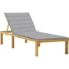 Maison Exclusive - Chaise longue avec coussin gris bois de pin imprégné New