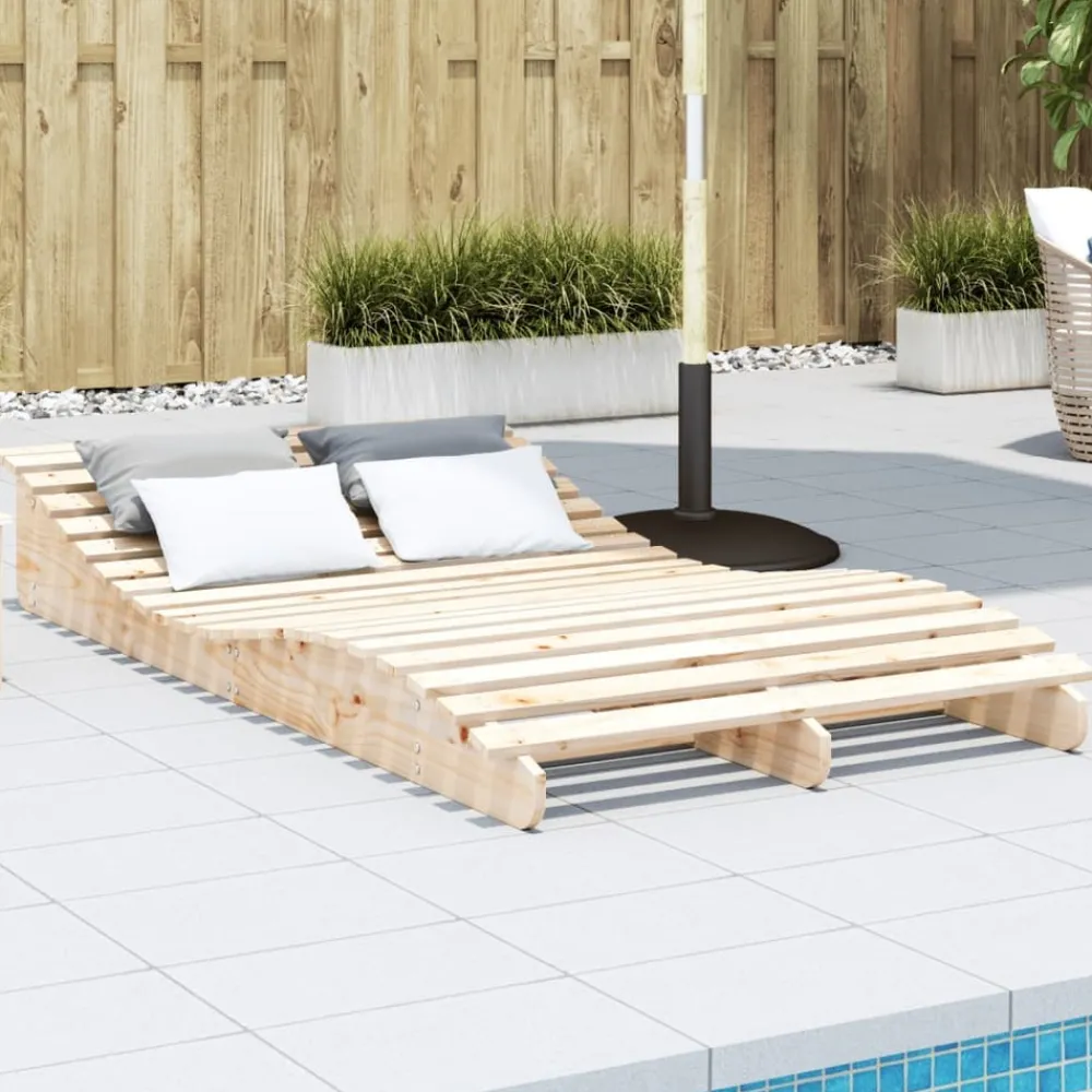 Maison Exclusive - Chaise longue 205x110x31,5 cm bois massif de pin Best