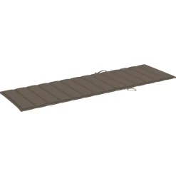 Maison Exclusive Bains De Soleil, Transats Et Hamacs | - Chaise longue double et coussins taupe bois de pin imprégné