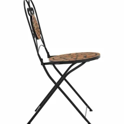 Maison Exclusive Tables Et Chaises De Jardin | - Chaises de bistrot pliables lot de 2 terre cuite céramique