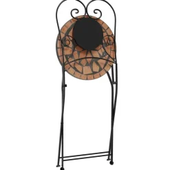 Maison Exclusive Tables Et Chaises De Jardin | - Chaises de bistrot pliables lot de 2 terre cuite céramique