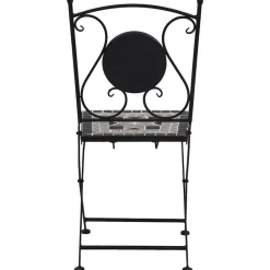 Maison Exclusive Tables Et Chaises De Jardin | - Chaises de bistrot mosaïque 2 pcs gris