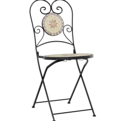 Maison Exclusive - Chaises de bistro pliables lot de 2 terre cuite blanc céramique Outlet