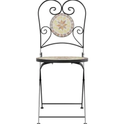 Maison Exclusive - Chaises de bistro pliables lot de 2 terre cuite blanc céramique Outlet