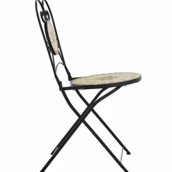 Maison Exclusive - Chaises de bistro pliables lot de 2 terre cuite blanc céramique Outlet