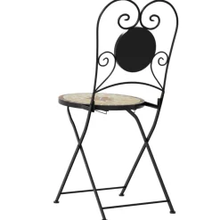 Maison Exclusive - Chaises de bistro pliables lot de 2 terre cuite blanc céramique Outlet