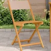 Maison Exclusive - Chaises de bistrot lot de 2 taupe bois d'acacia massif et tissu Discount