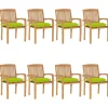 Maison Exclusive Tables Et Chaises De Jardin | - Chaises de jardin pliantes lot de 4 47x61x90cm bois massif teck