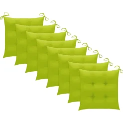 Maison Exclusive - Chaises de jardin empilables avec coussins lot de 8 teck solide New