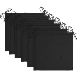 Maison Exclusive - Chaises de jardin empilables avec coussins lot de 6 teck solide Outlet