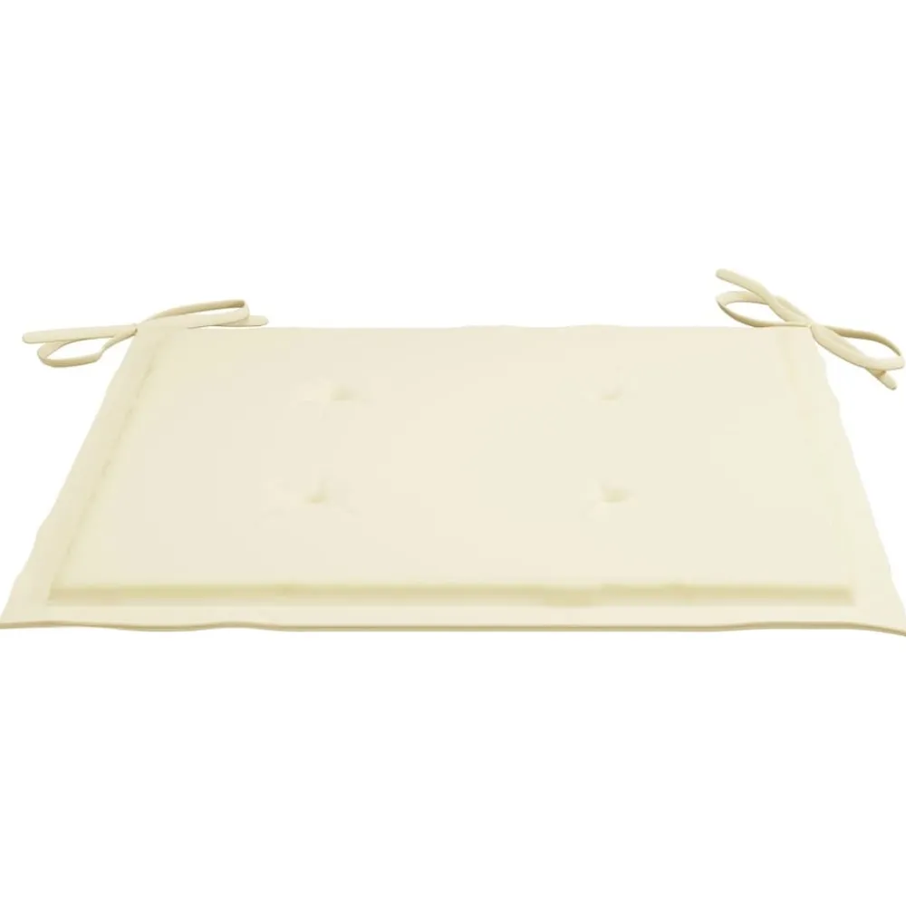 Maison Exclusive - Chaises de jardin empilables avec coussins lot de 4 teck solide Sale