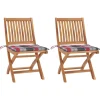Maison Exclusive Tables Et Chaises De Jardin | - Chaises de jardin pliantes lot de 8 47x47x89cm bois massif teck