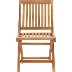 Maison Exclusive Tables Et Chaises De Jardin | - Chaises de jardin pliantes lot de 8 47x47x89cm bois massif teck