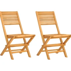 Maison Exclusive - Chaises de jardin pliantes lot de 2 47x62x90cm bois massif teck Online