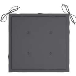 Maison Exclusive - Chaises de jardin empilables avec coussins lot de 4 teck solide Discount