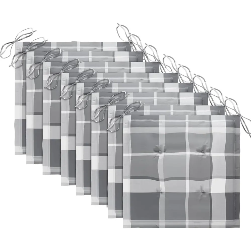 Maison Exclusive - Chaises de jardin empilables avec coussins lot de 8 teck solide Clearance