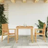 Maison Exclusive - Chaises de jardin empilables lot de 2 56,5x57,5x91 cm bois teck Discount