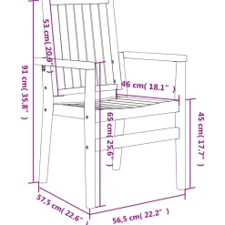 Maison Exclusive - Chaises de jardin empilables lot de 2 56,5x57,5x91 cm bois teck Discount