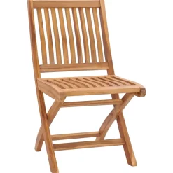 Maison Exclusive - Chaises de jardin pliables lot de 2 bois de teck massif