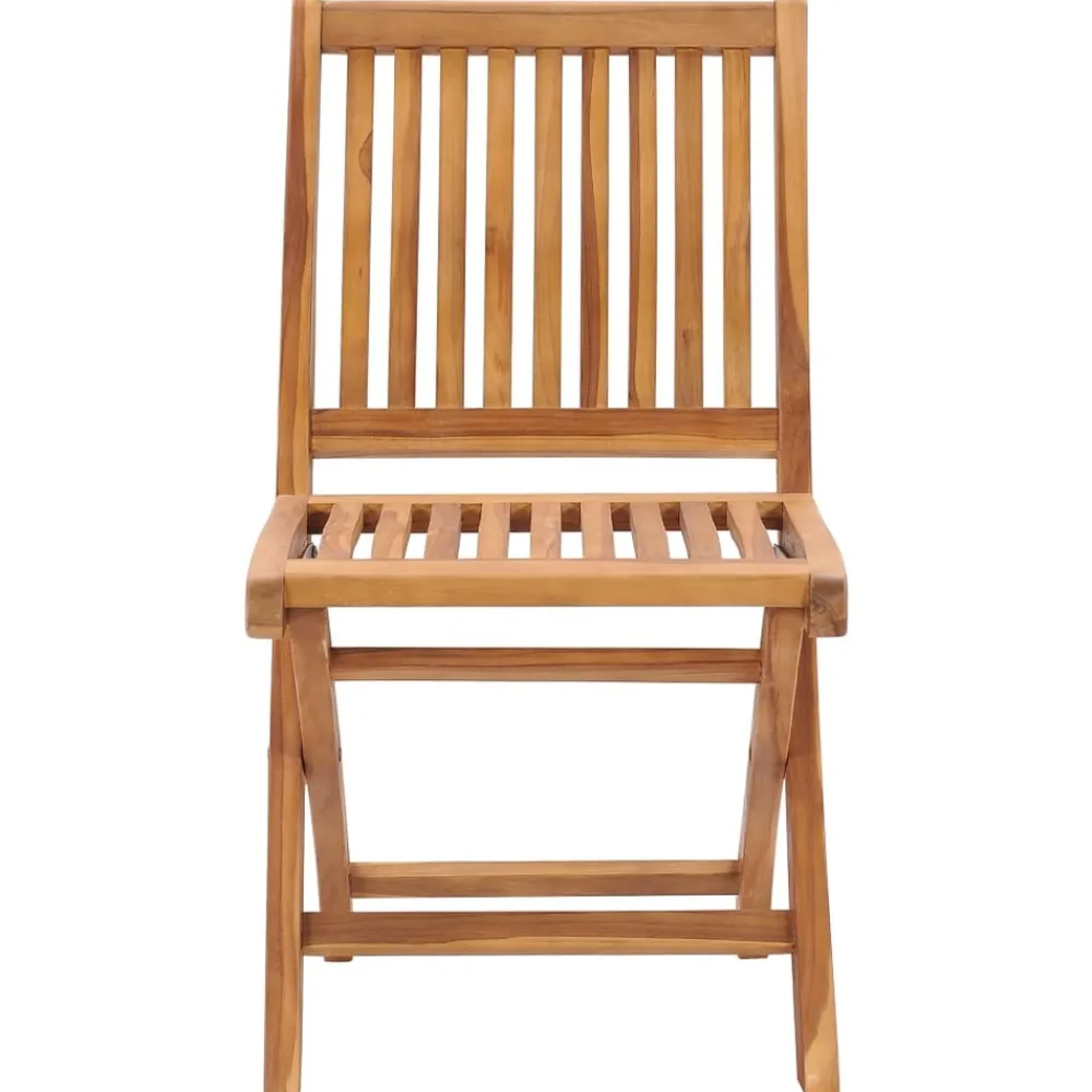 Maison Exclusive Tables Et Chaises De Jardin | - Chaises de jardin empilables avec coussins lot de 6 teck solide