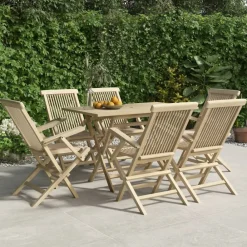 Maison Exclusive - Chaises de jardin pliantes lot de 6 gris 56x61x89 cm bois teck Discount