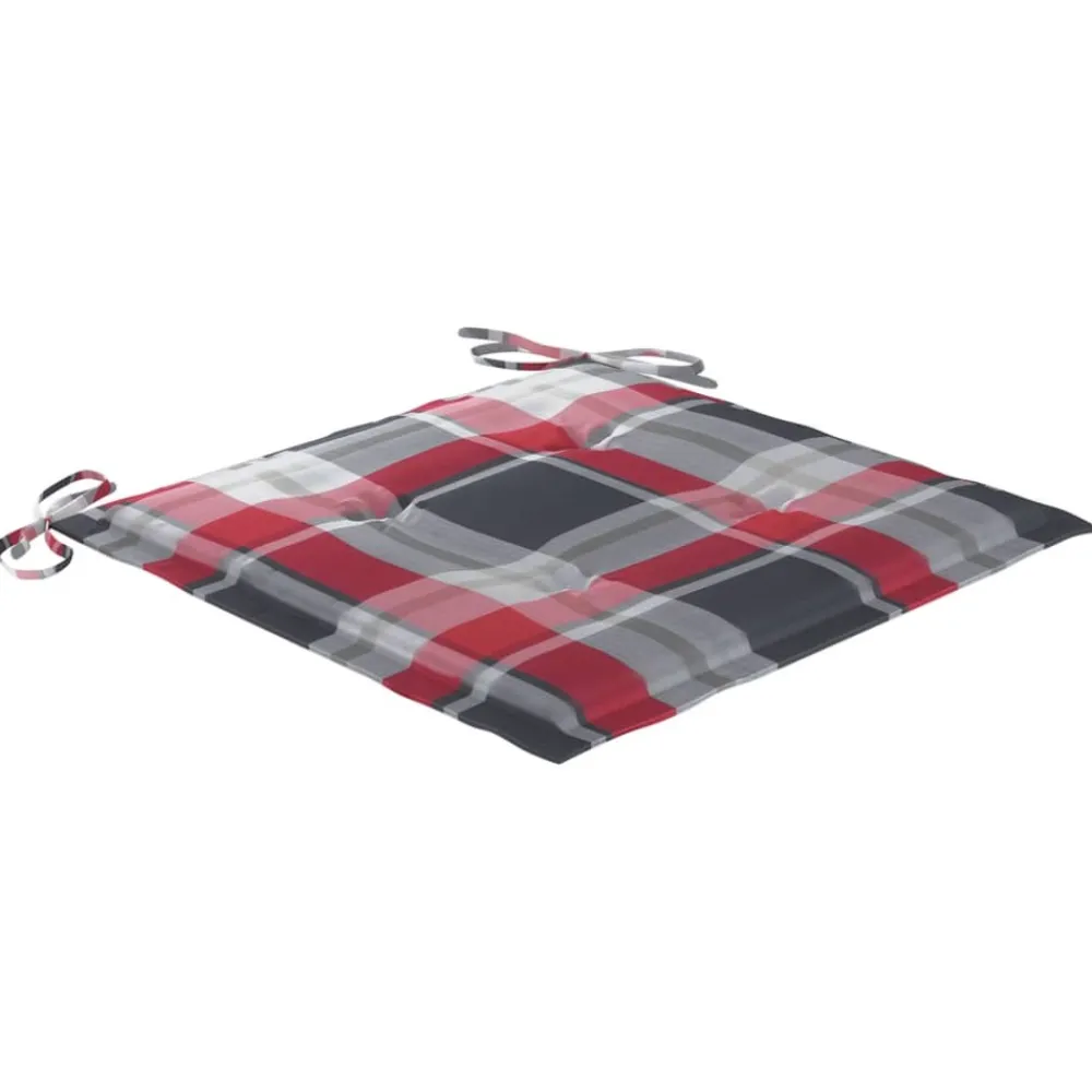 Maison Exclusive Tables Et Chaises De Jardin | - Chaises de jardin empilables avec coussins lot de 6 teck solide