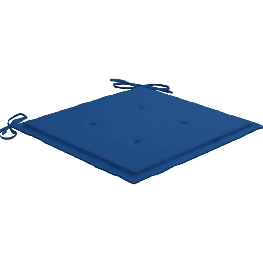 Maison Exclusive - Chaises de jardin empilables avec coussins lot de 8 teck solide Discount