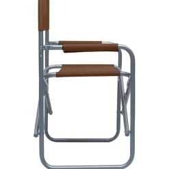 Maison Exclusive - Chaises de metteur en scène lot de 2 acier marron Discount