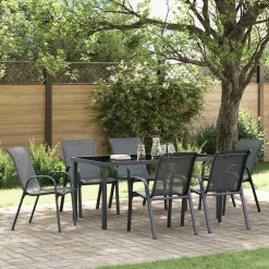 Maison Exclusive - Chaises empilables de jardin lot de 6 gris tissu textilène Outlet