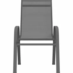 Maison Exclusive - Chaises empilables de jardin lot de 6 gris tissu textilène Outlet