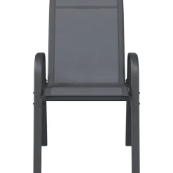 Maison Exclusive - Chaises empilables de jardin lot de 6 gris tissu textilène Outlet