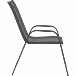 Maison Exclusive - Chaises empilables de jardin lot de 6 gris tissu textilène Outlet