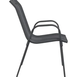 Maison Exclusive - Chaises empilables de jardin lot de 6 gris tissu textilène Outlet