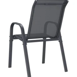 Maison Exclusive - Chaises empilables de jardin lot de 6 gris tissu textilène Outlet