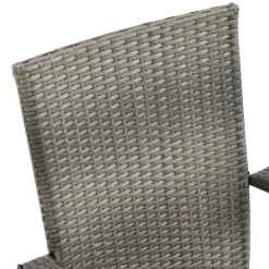 Maison Exclusive - Chaises empilables d'extérieur lot de 6 gris résine tressée New
