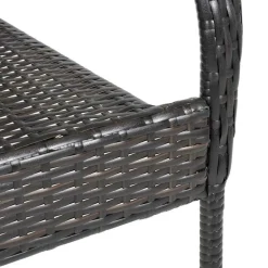 Maison Exclusive Tables Et Chaises De Jardin | - Chaises empilables d'extérieur lot de 2 résine tressée marron