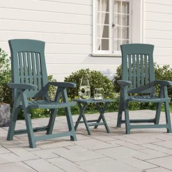 Maison Exclusive Tables Et Chaises De Jardin | - Chaises inclinables de jardin lot de 2 vert pp
