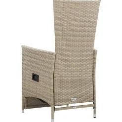 Maison Exclusive - Chaises inclinables lot de 2 et coussins résine tressée beige Online