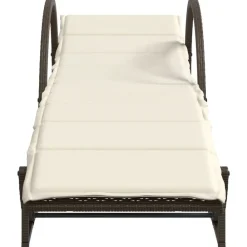 Maison Exclusive - Chaises longues lot de 2 avec coussins marron résine tressée Hot