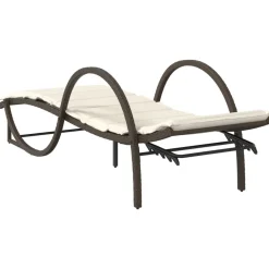 Maison Exclusive - Chaises longues lot de 2 avec coussins marron résine tressée Hot